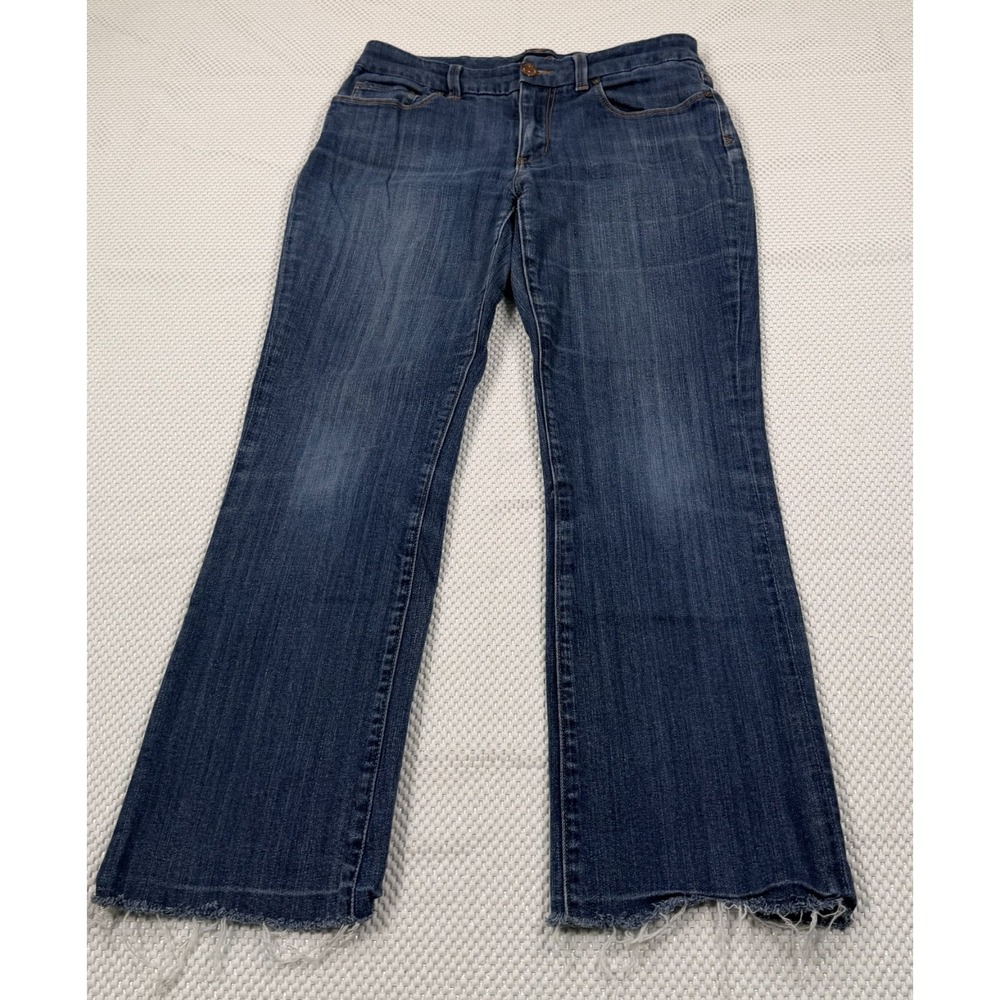 Seven7 Bootcut Jeans Size 6 Dark Wash Stretch Denim